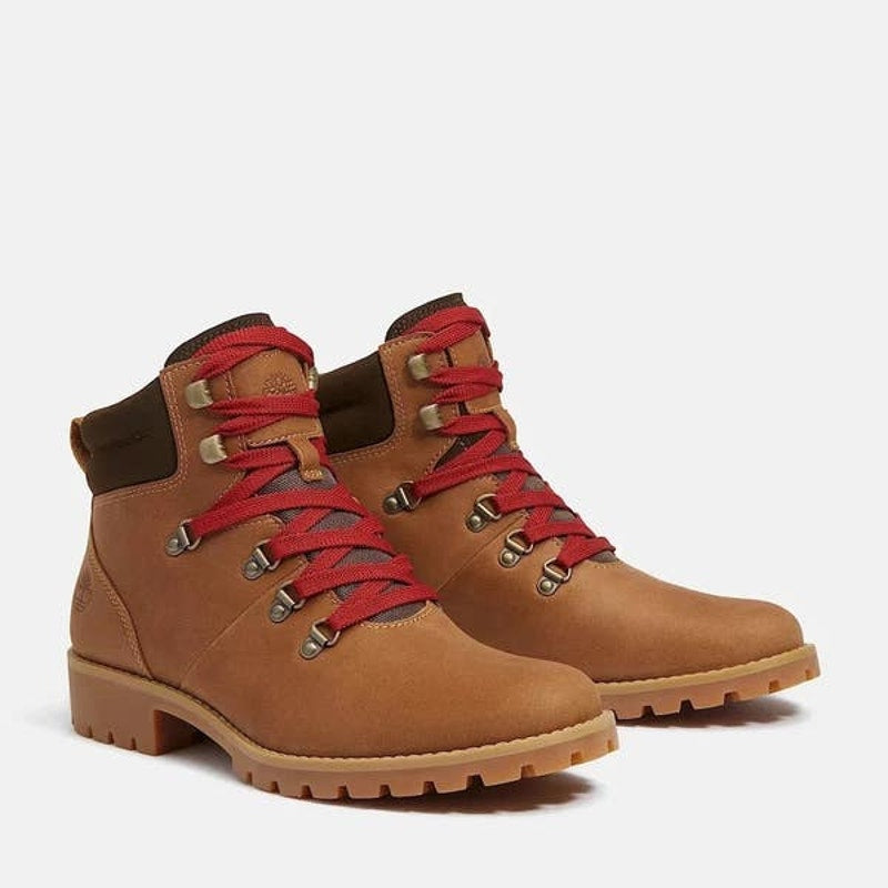 TIMBERLAND WOMEN'S 9.5 ELLENDALE MID LACE BOOT BROWN LEATHER NIB