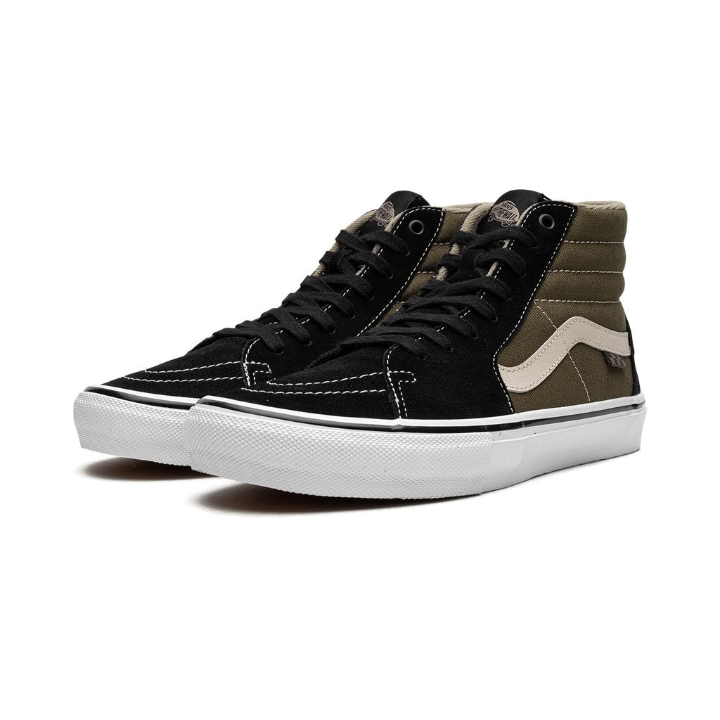 VANS MEN'S 6.5 SK8 HI BLACK OLIVE GREEN NIB VN0A5FCCBKO