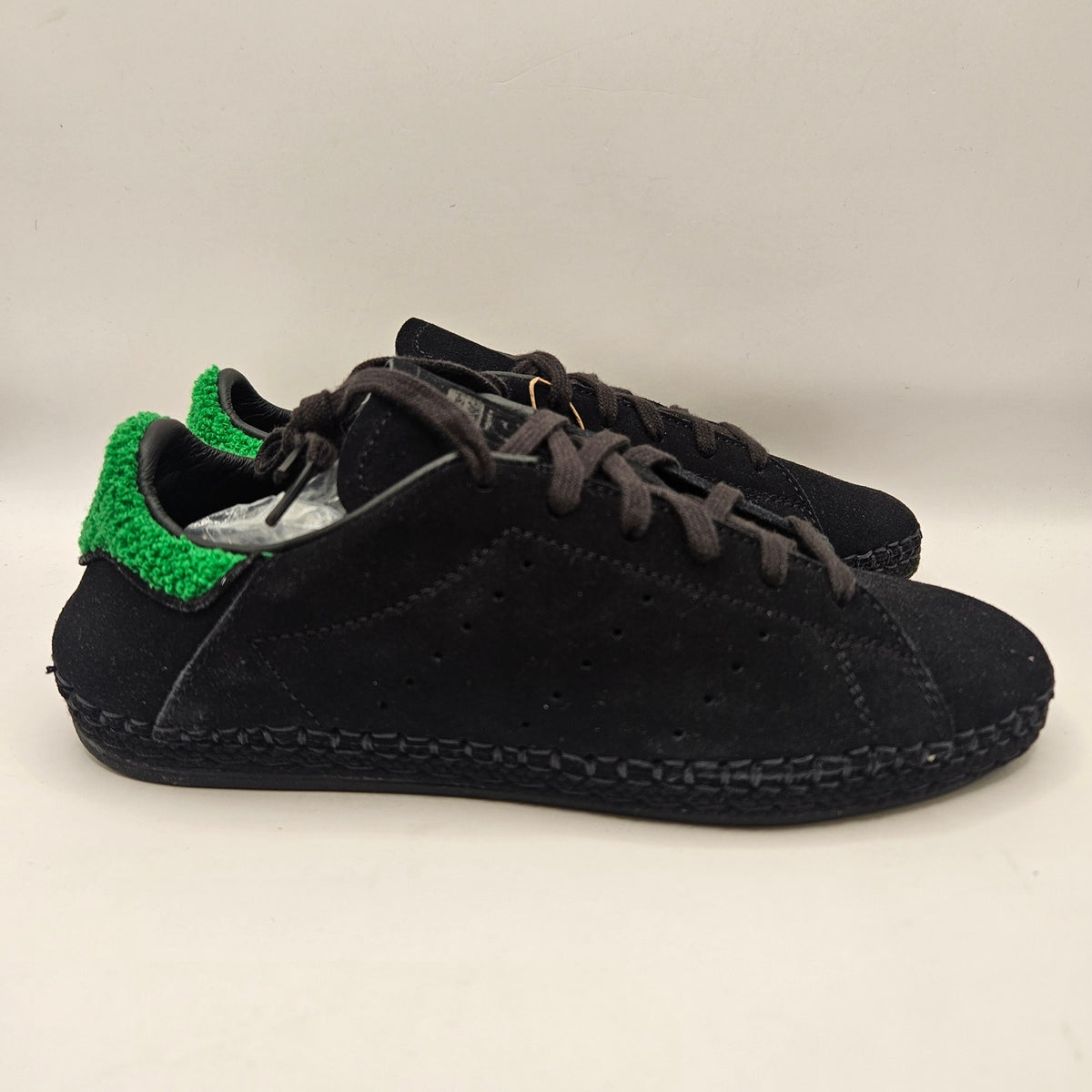 ADIDAS ORIGNAL X CLOT STANSMITH WOMEN'S 6 BLACK SUEDE JQ9227 NWOB