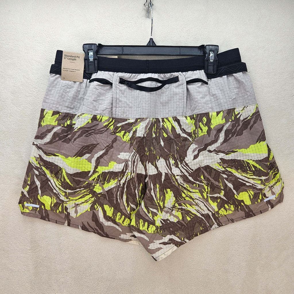 NIKE MEN'S XL TRAIL FLEX STRIDE 5" RUNNING SHORTS DM4652-040 CAMO NWT