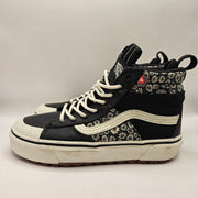 VANS WOMEN'S 6.5 SK8-HI MTE 2 WINTERIZED HIKING OUTDOOR BLK WHT FLORAL NWOB
