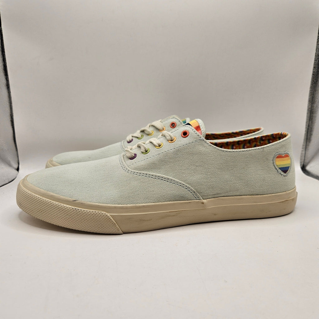 SPERRY X PFLAG MEN'S 13 CLOUD CVO PRIDE LOW TOP SNEAKER RARE NWOB STS25278 BLUE