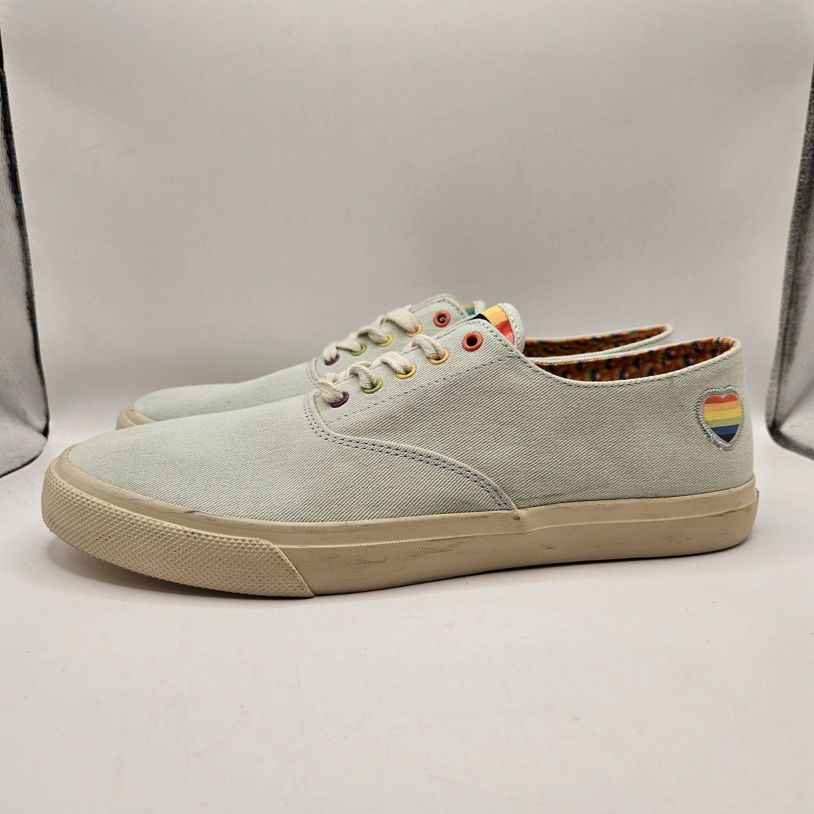 SPERRY X PFLAG MEN'S 13 CLOUD CVO PRIDE LOW TOP SNEAKER RARE NWOB STS25278 BLUE
