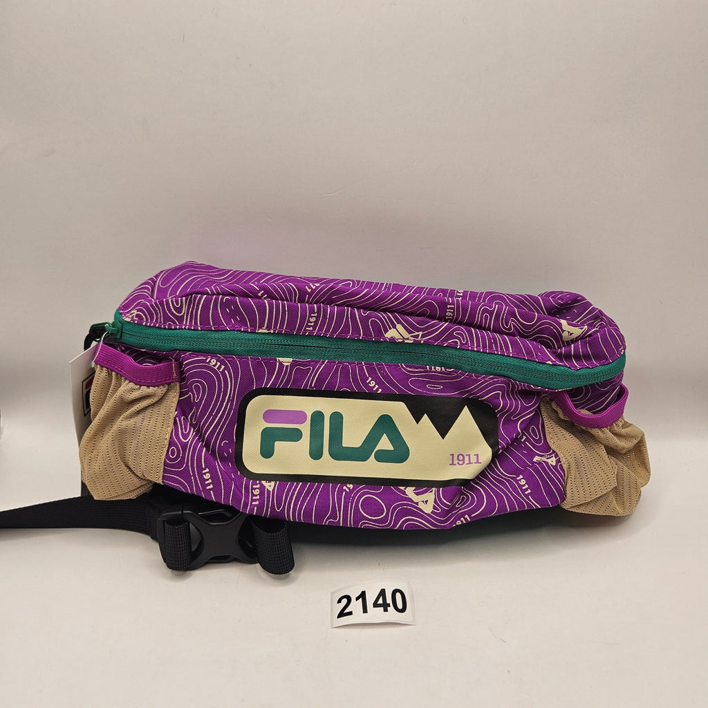 FILA RARE TRAIL FANNY PACK PURPLE CACTUS FLOWER GREEN LA915291-556NWT