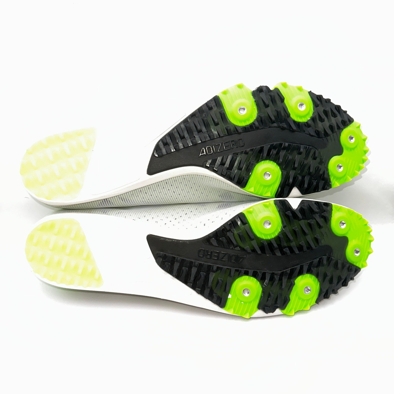 Adidas Adizero XCS Mens 15 Running Cleats White Solar Green GX6681