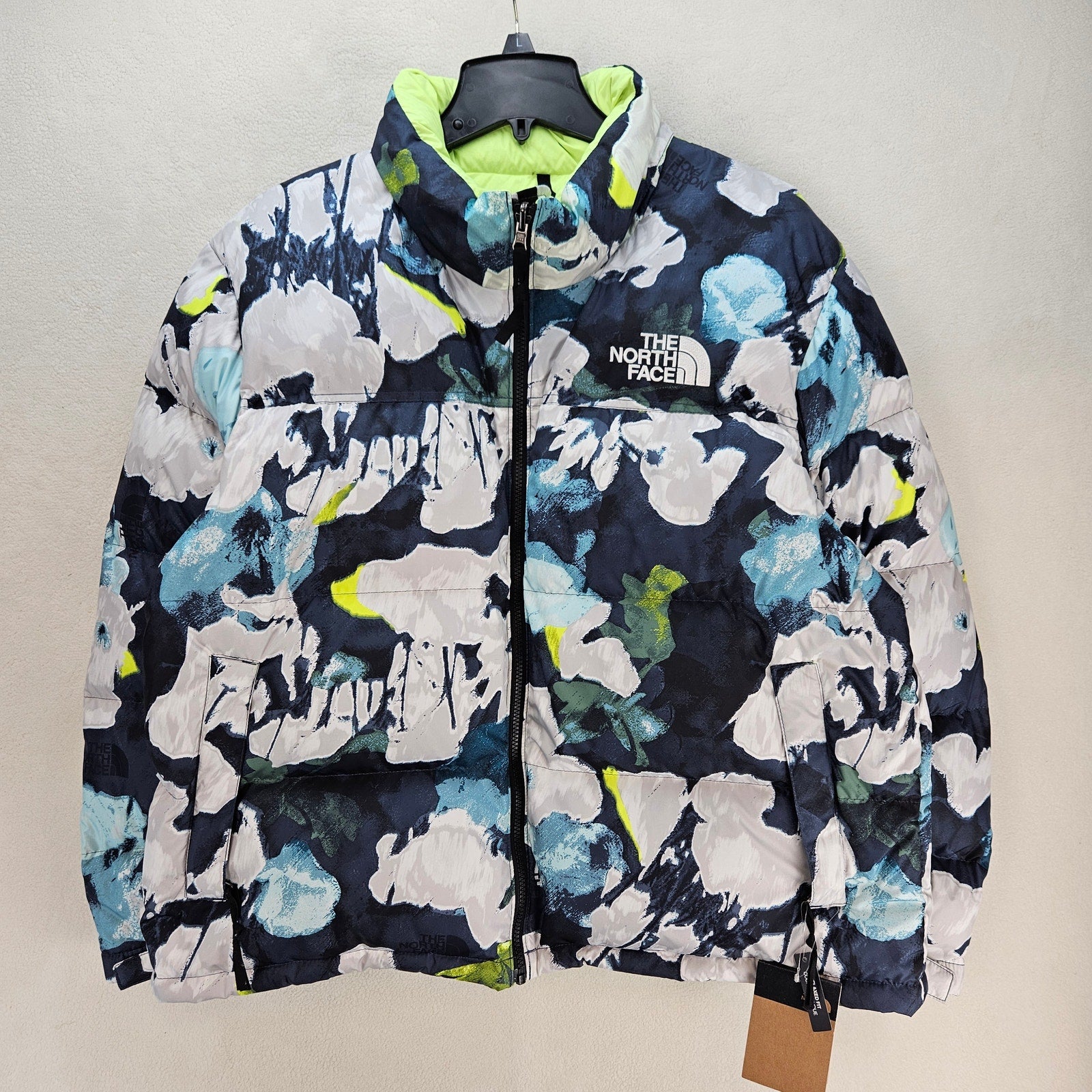 THE NORTH FACE WOMEN'S XXL 1996 RETRO NUPTSE JACKET FLORAL PRINT 700 PUFFER NWT