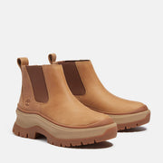 TIMBERLAND WOMEN'S 8.5 ROXIE LANE MID CHELSEA BOOT BROWN FULL GRAIN NIB