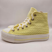 CONVERSE WOMEN'S 7 CHUCK TAYLOR ALL STAR LIFT HI PLATFORM LEMON SLUSHY A14967C