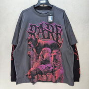 PUMA MEN'S XL MELO WORLD TOURNAMENT LONG SLEEVE TEE SHIRT DUSKY GRAY 632367-01