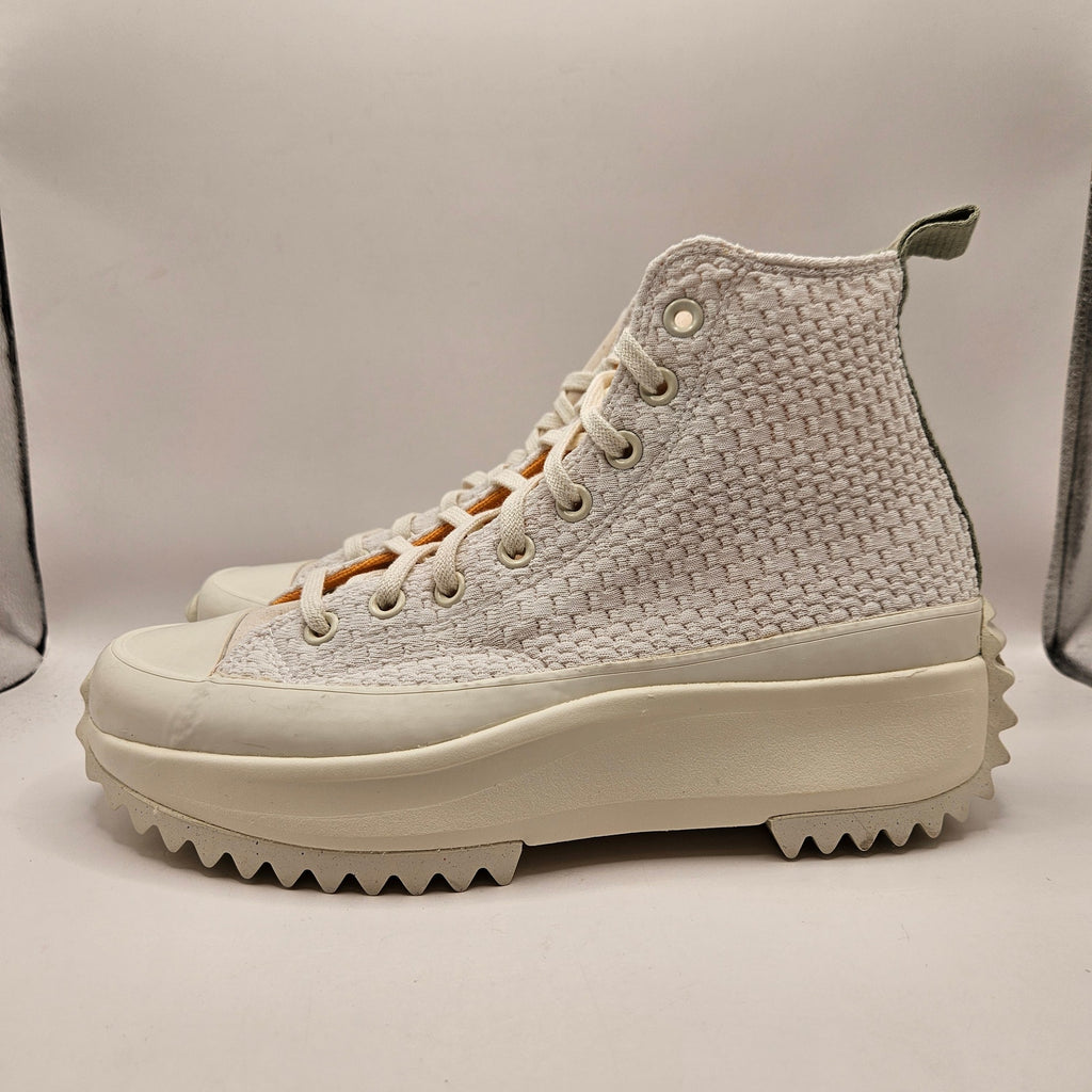 CONVERSE WOMEN'S 9.5 RUN STAR HIKE PLATFORM CREAM ORANGE HI SNKR A03838C NWOB