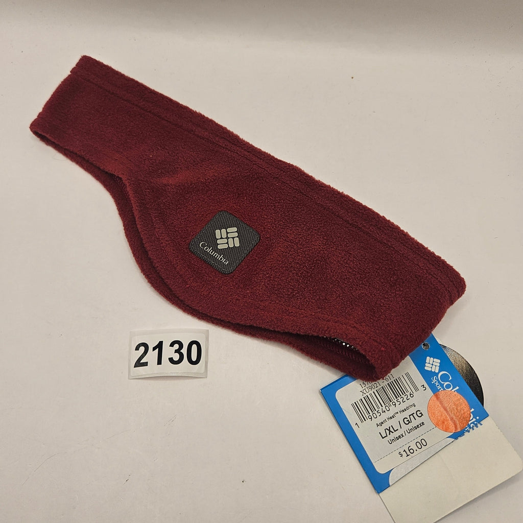 COLUMBIA UNISEX L/XL MAROON AGENT HEAT HEADRING NWT OMNIHEAT