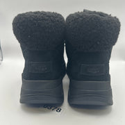 UGG Women's 9.5 TERRETRAIL Cozy Laced up Black SUEDE Sheepskin