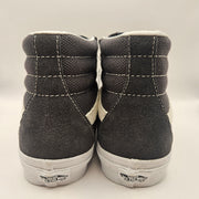 VANS MEN'S 8 GRAY TEXTURED ASPHALT SK8 HI NWOB HIGH TOP SNEAKER