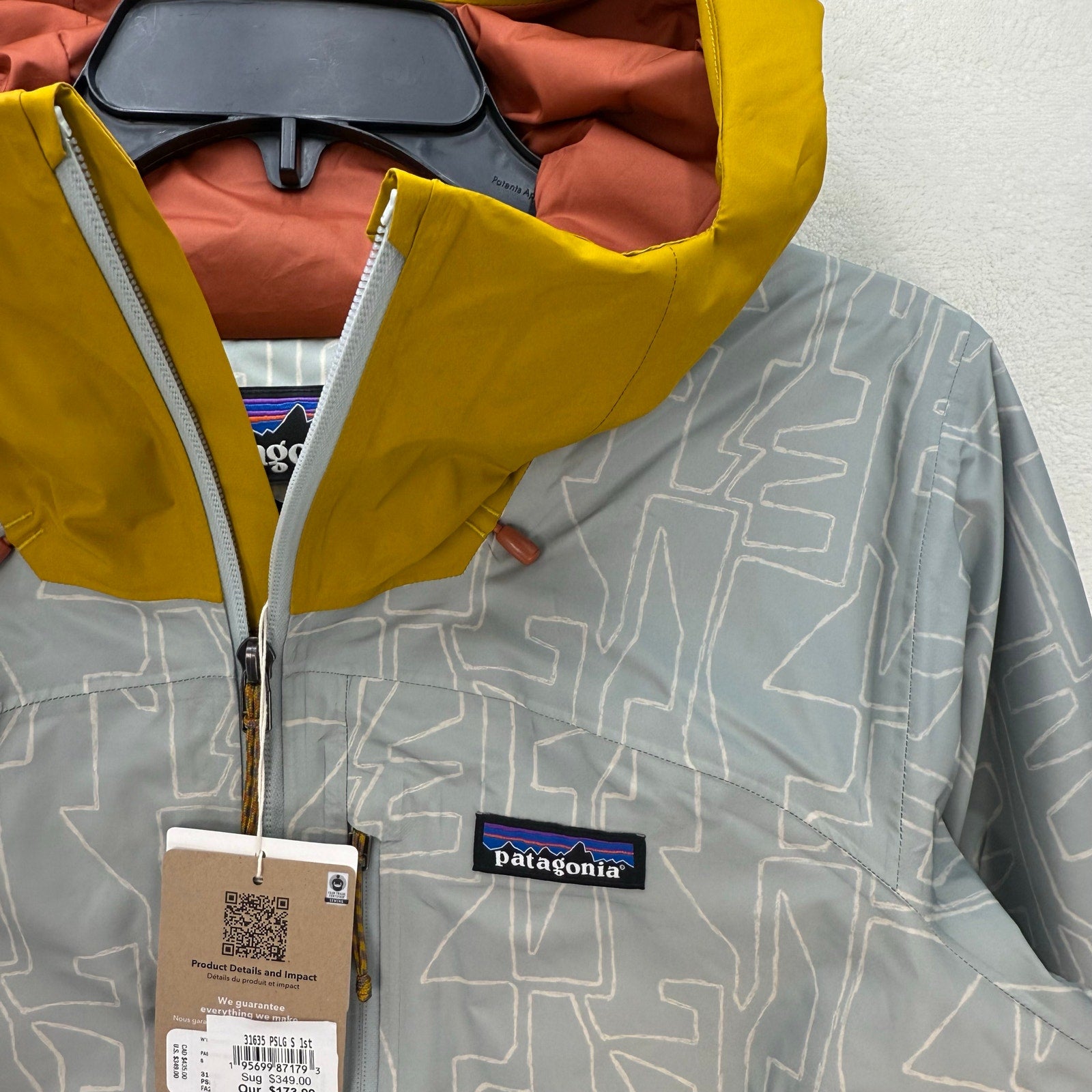 PATAGONIA WOMEN'S SMALL POWDER TOWN JACKET PSLG 31635