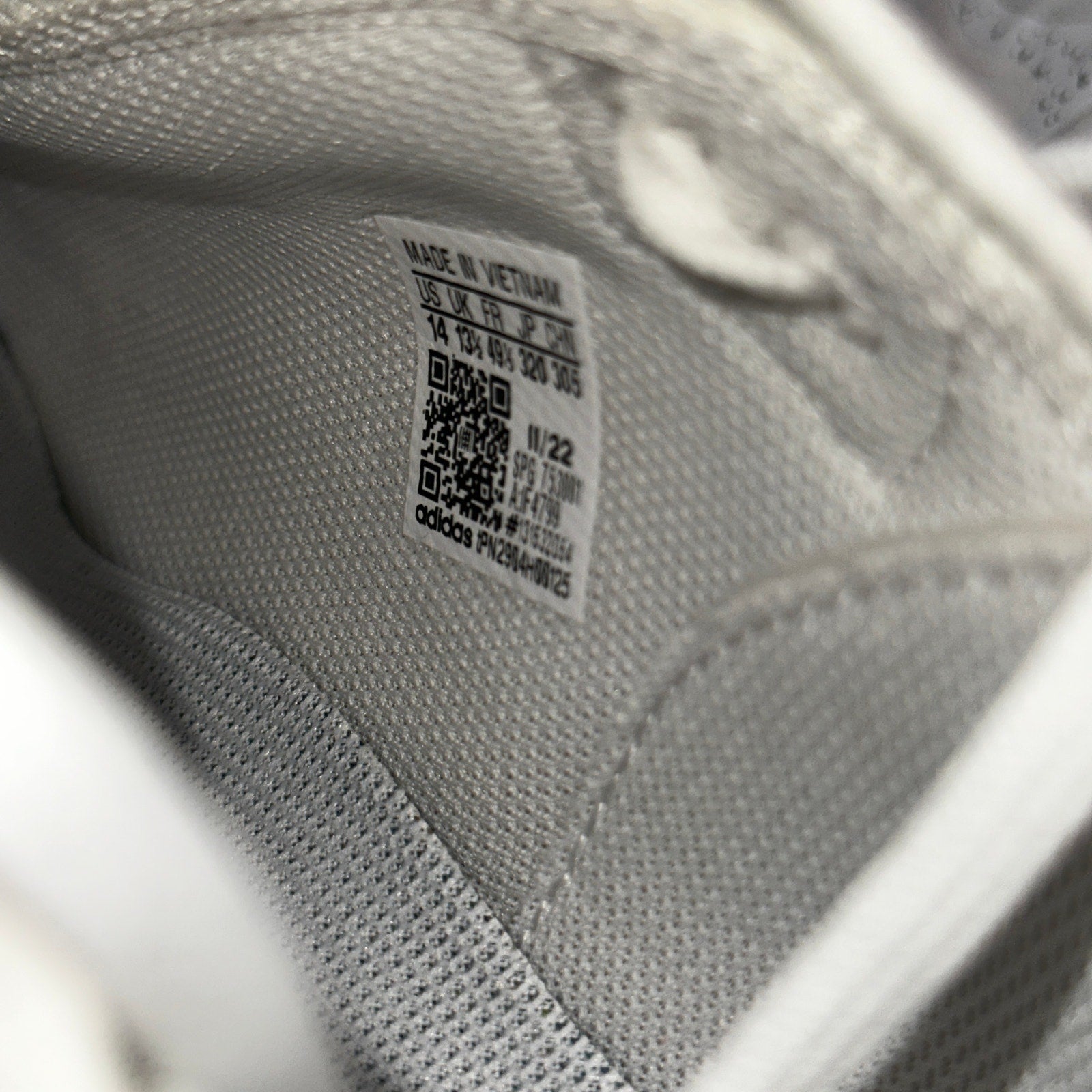 Adidas Mahome 1 Impact FL White Gum Basketball Shoes Size 14