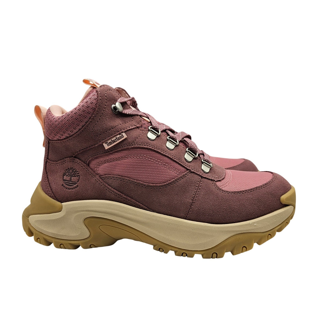 TIMBERLAND WOMEN'S 9.5 MT MADDSEN PEAK MEDIUM PINK NIB WATERPROOF HIKING