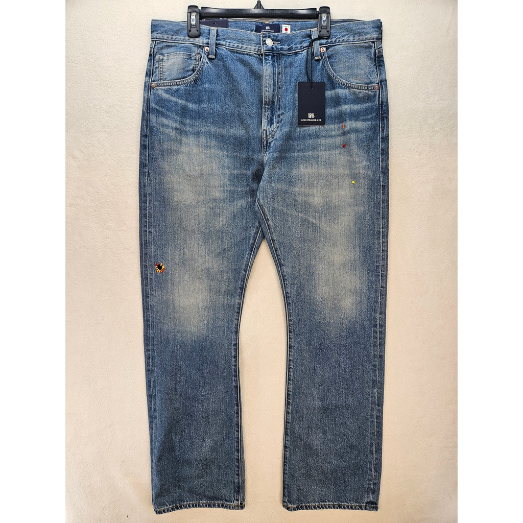 LEVIS WOMEN'S 34X32 JAPANESE MADE SELVEDGE PLANK STRAIGHT FIT NWT
