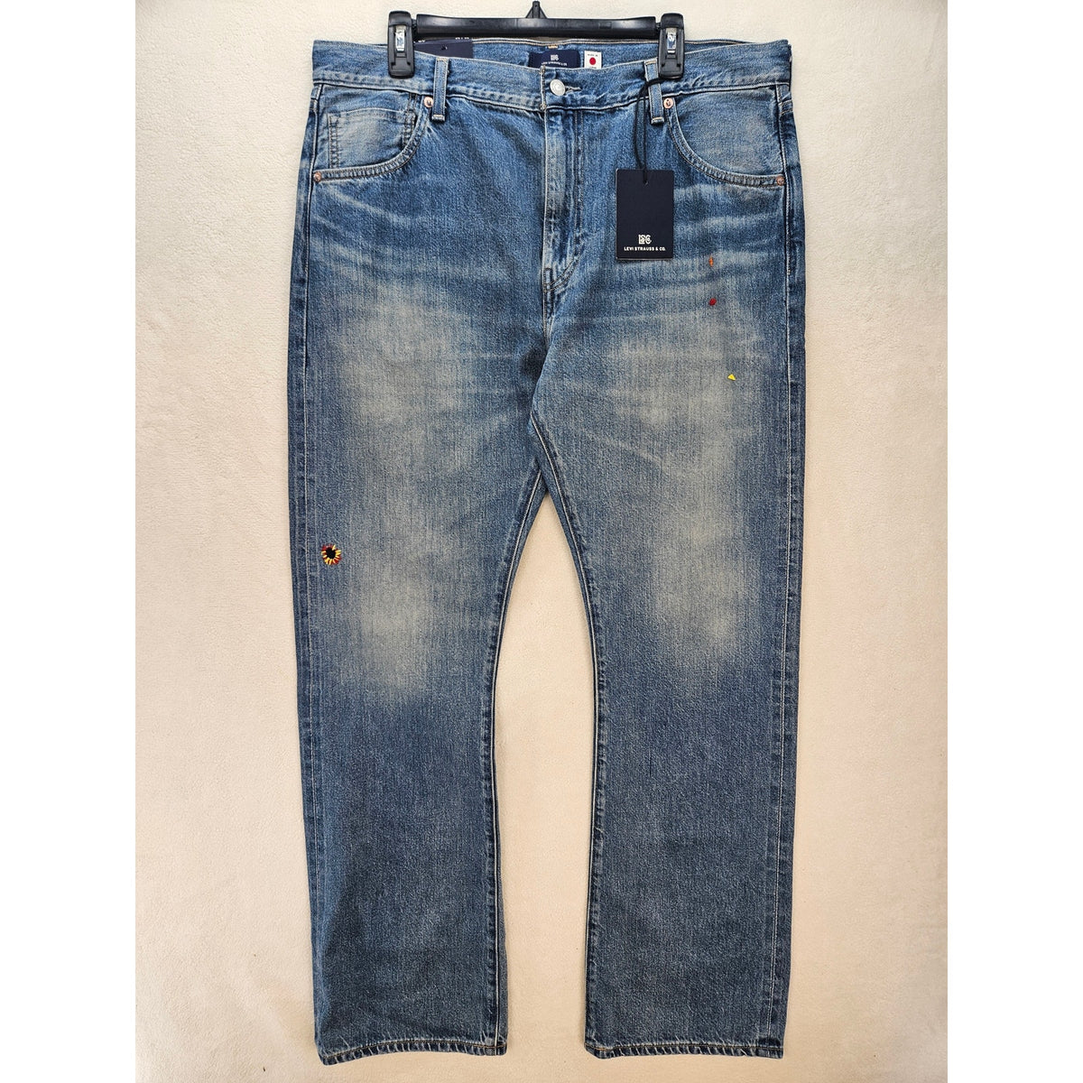 LEVIS WOMEN'S 34X32 JAPANESE MADE SELVEDGE PLANK STRAIGHT FIT NWT