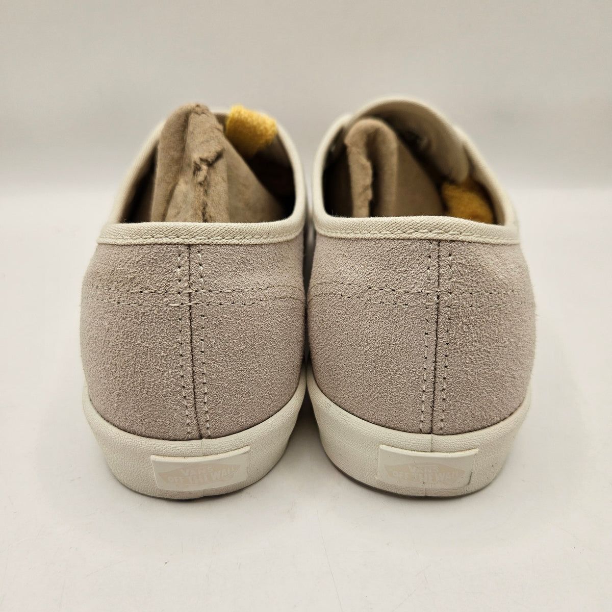 VANS WOMEN'S 6.5 AUTHENTIC LOW PRO FAT LACE TURTLEDOVE YARROW SUEDE BEIGE