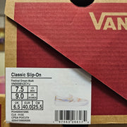 VANS WOMEN'S 9 SLIP ON FESTIVAL DREAM MULTI NIB VN000BVZCYJ