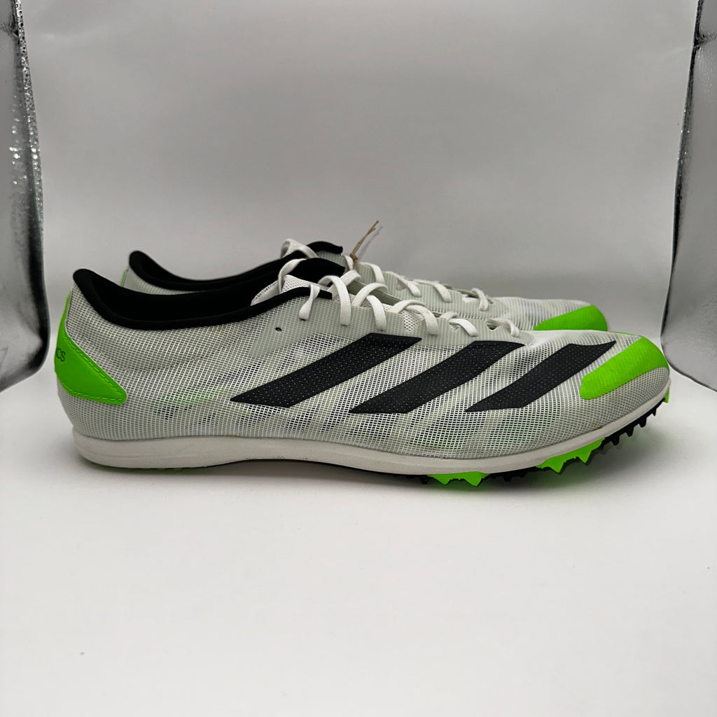 Adidas Adizero XCS Mens 15 Running Cleats White Solar Green GX6681