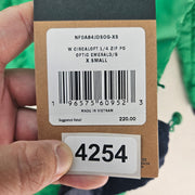 THE NORTH FACE WOMEN'S XS CIRCALOFT 1/4 ZIP PULLOVER HOODED QUILTED EMERALD