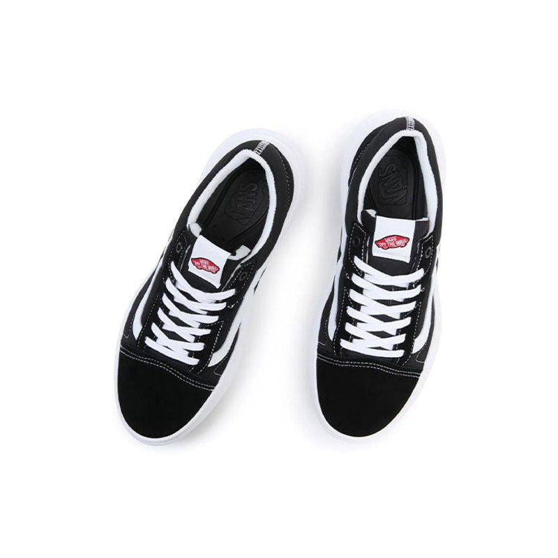VANS MEN'S 10 OLD SKOOL OVERT COMFYCUSH BLACK WHITE NIB NB0A7Q5EBA2