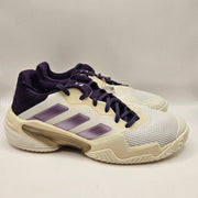 ADIDAS WOMEN'S 8 BARRICADE 13 TENNIS SHOES WHITE PLUM JR7814 NWOB
