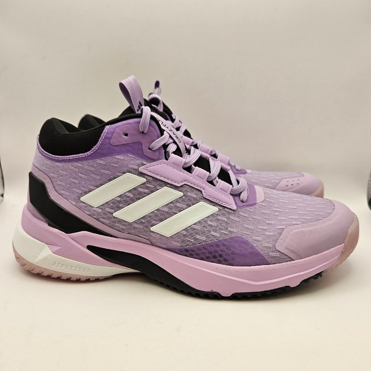 ADIDAS WOMEN'S 8.5 CRAZYFLIGHT MID VOLLEYBALL SHOES LAVENDER WHITE NWOB