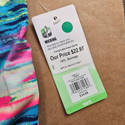 PRINCE GIRLS TENNIS OUTFIT LOT TANK TOP(M) & SKORT(L) MULTICOLOR BRUSHSTROKE NWT