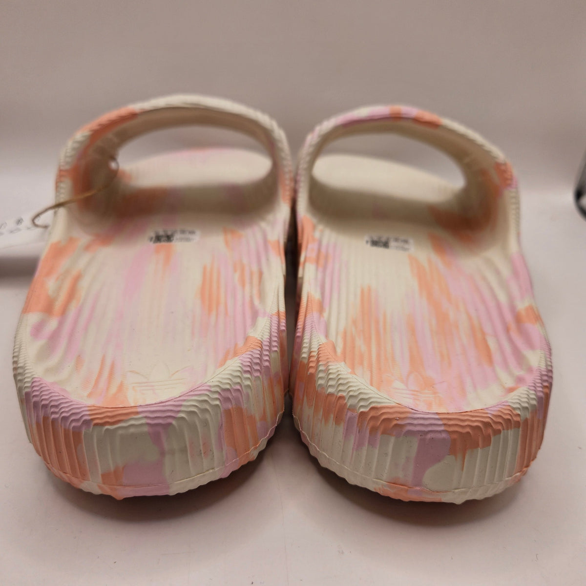 ADIDAS WOMEN'S 11 ADILETTE 22 SLIDE CREAM GLOW PINK JH9698