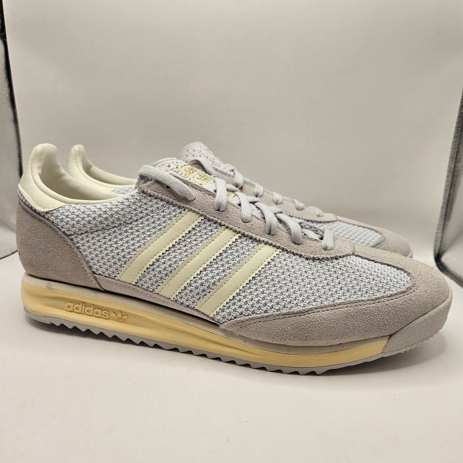 ADIDAS ORIGINALS MEN'S 13 SL 72 RS GREY WHITE RETRO CASUAL SNEAKERS JR8773 NWOB