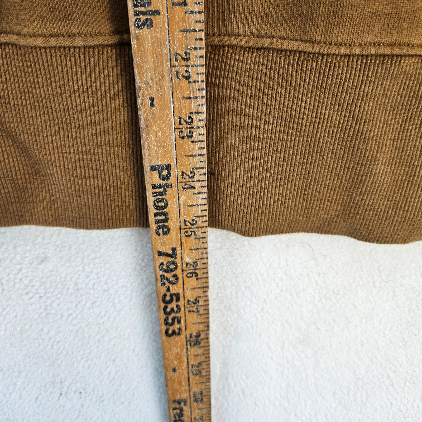 MNML MEN'S MEDIUM BROWN VINTAGE CARGO POCKET PULLOVER HOODIE NWT
