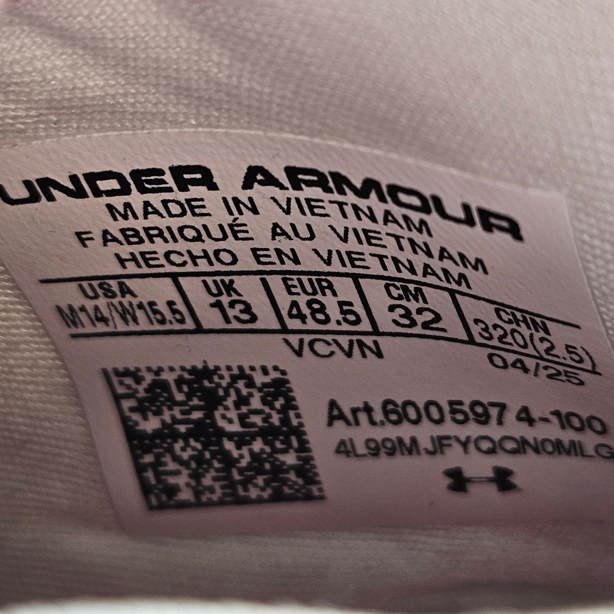 UNDER ARMOUR MEN'S 14 HIGHLIGHT PRO LE LACROSSE CLEATS 6005974-100