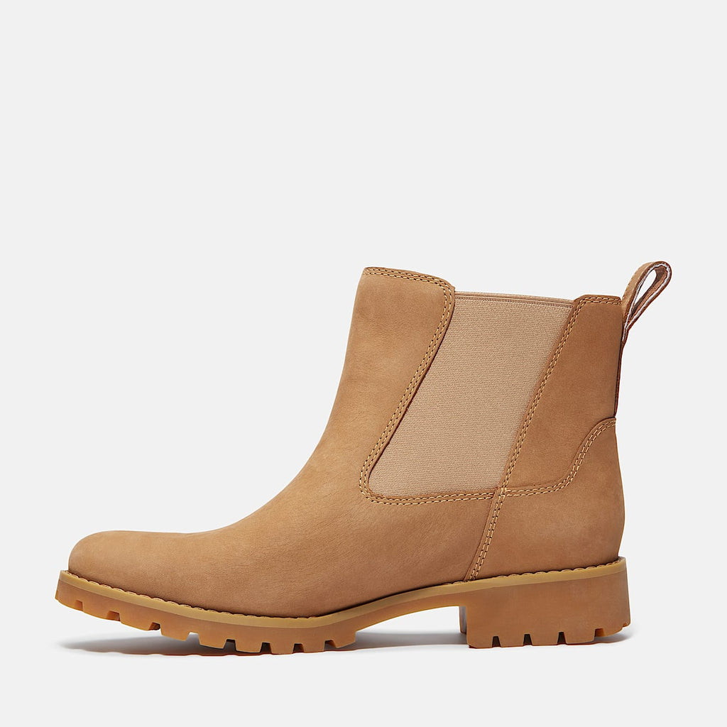 TIMBERLAND WOMEN'S 8 ELLENDALE CHELSEA BOOTS MEDIUM BROWN NIB