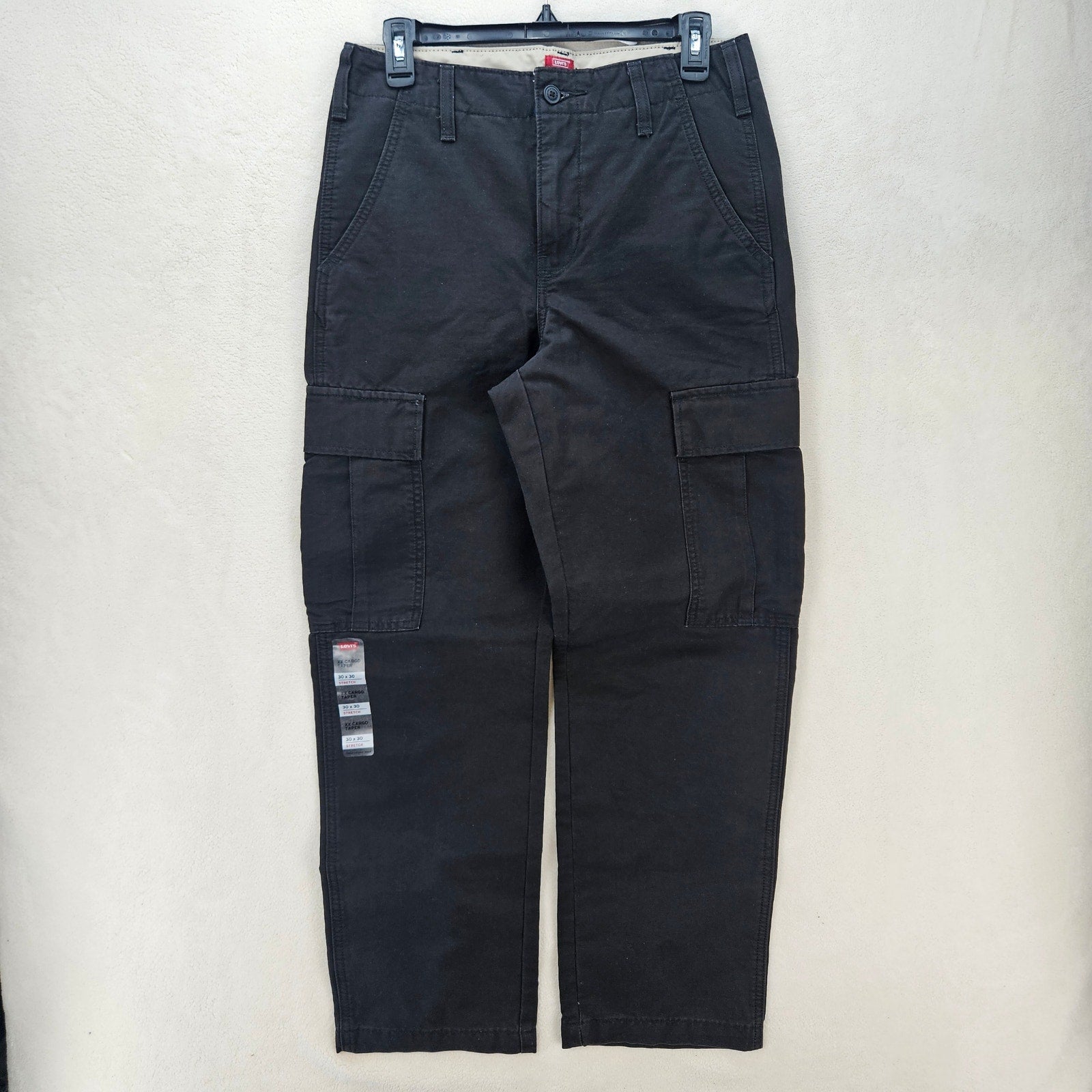 LEVI'S MEN'S 30X30 XX CARGO PANTS TAPER BLACK NWT