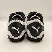 PUMA MOSTRO MEN'S 8 PERFORATED LEATHER PACK SNEAKERS WHITE BLACK 397331-01