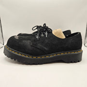 DR MARTENS MEN'S 8 BLACK BEX EXPOSED ST STEEL TOE 1461 OXFORD SHOES SUEDE