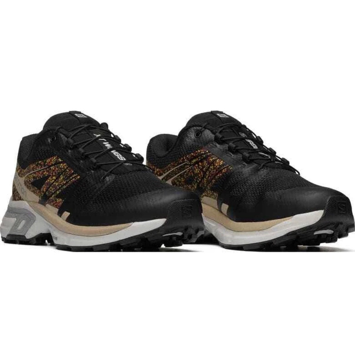 SALOMON MEN'S 11 XT-WINGS 2 MINDFUL BLK GRAY TRAIL SHOES NIB