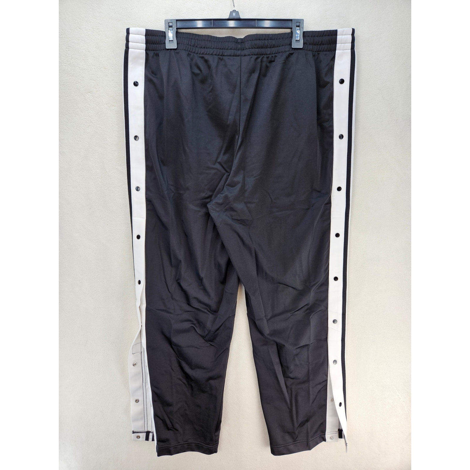 ADIDAS ORIGINALS WOMEN'S 2X ADIBREAK LOOSE TRACK PANTS IN0676 NWT BLACK WHITE