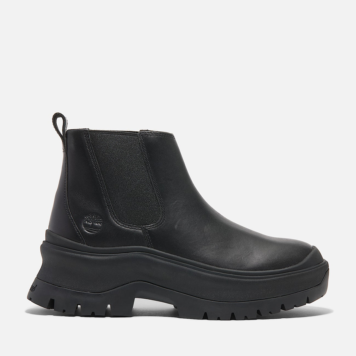 TIMBERLAND WOMEN'S 9.5 ROXIE LANE MID CHELSEA BOOT BLACK FULL GRAIN NIB
