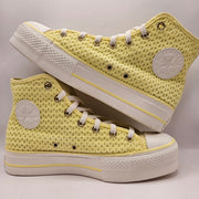 CONVERSE WOMEN'S 9 CHUCK TAYLOR ALL STAR LIFT HI PLATFORM LEMON SLUSHY A14967C