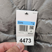 NIKE WOMEN'S MEDIUM THERMA-FIT SWOOTH METALLIC SILVER DOWN JACKET IB2003-095