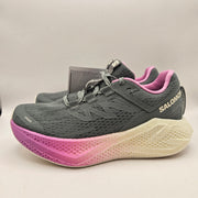 SALOMON WOMEN'S 6.5 AERO GLIDE 3 W GREY PINK VANILLA ICE RUNNING SHOES NWOB