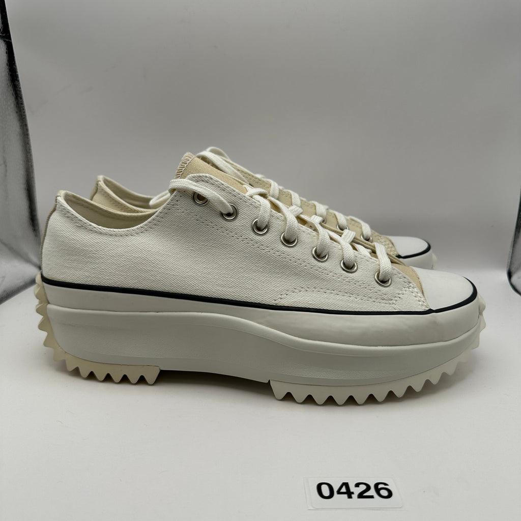 CONVERSE MEN'S 10.5 Run Star Hike Low Summer Denim Vintage White 171895C