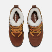 TIMBERLAND WOMEN'S 9 WHITE LEDGE MID LACE WATERPROOF SNOW BOOT BROWN NIB
