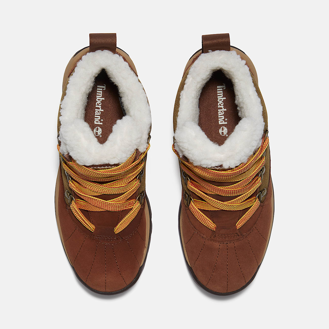 TIMBERLAND WOMEN'S 9 WHITE LEDGE MID LACE WATERPROOF SNOW BOOT BROWN NIB