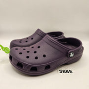 CROCS WOMEN'S 5 CLASSIC CLOG DEEP PURPLE SLIP ON COMFORT SHOES NWT