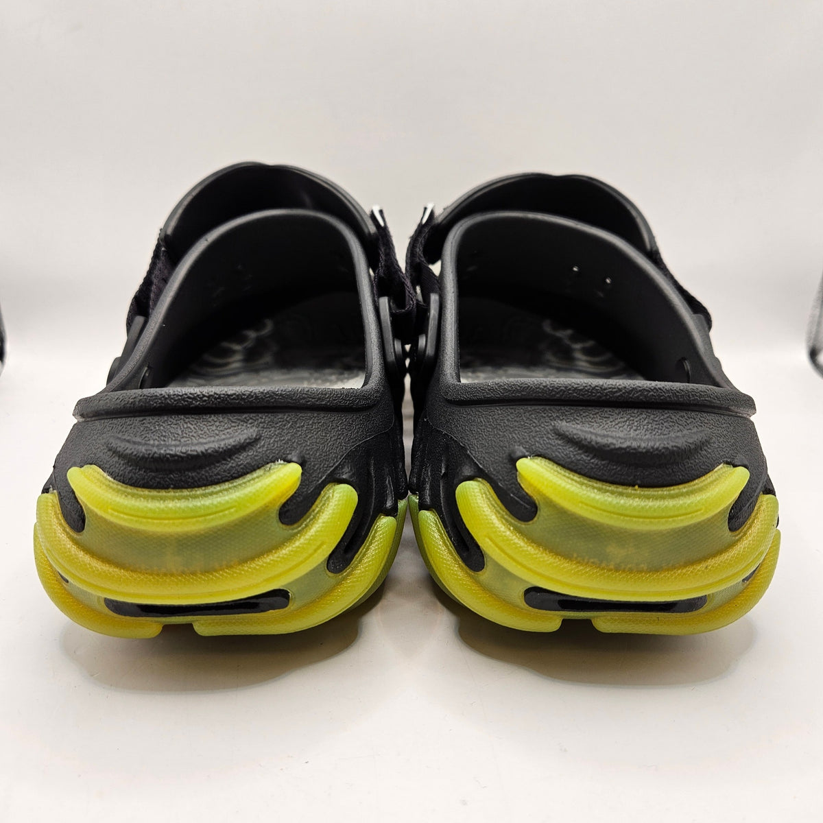 CROCS MEN'S 8 ECHO ICEY RO CLOG BLACK GREEN 211458-001 BACKSTRAP TERRAIN
