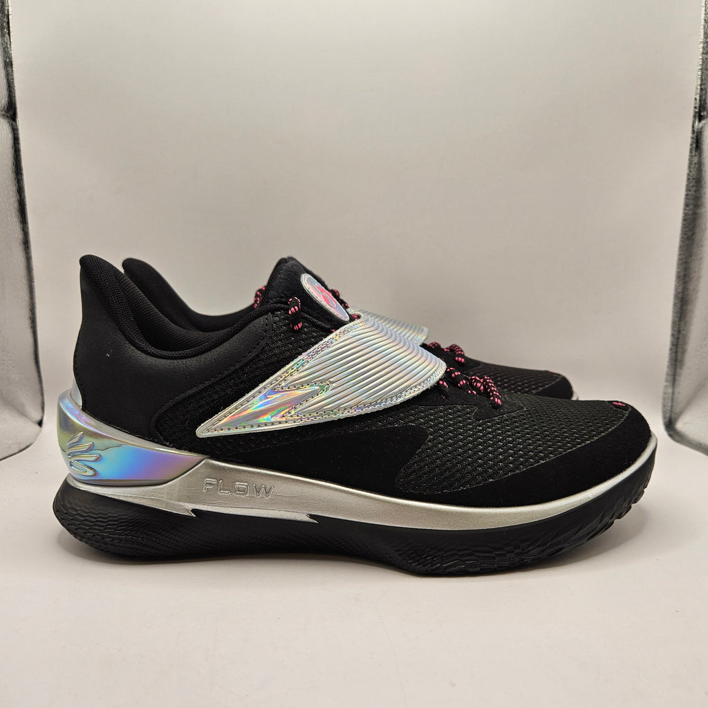 UNDER ARMOUR MEN'S 10.5 CURRY FOX 1 GAMER BLACK SILVER 6001920-001 NWOB